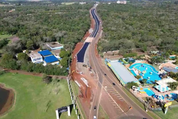 Rodovia das Cataratas libera nova via marginal de 3,9 quilômetros