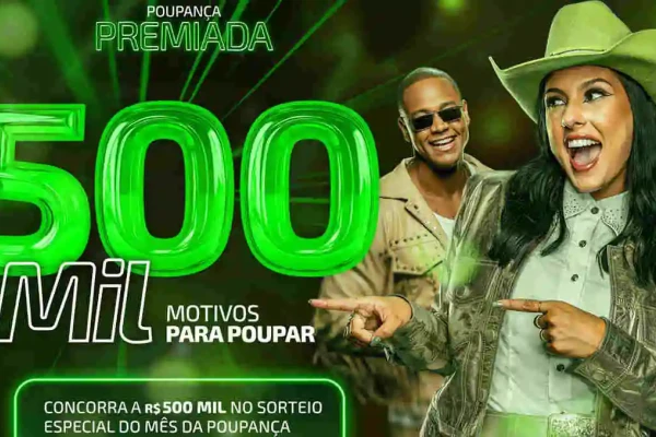 Sicredi vai sortear R$ 500 mil em outubro na campanha Poupança Premiada