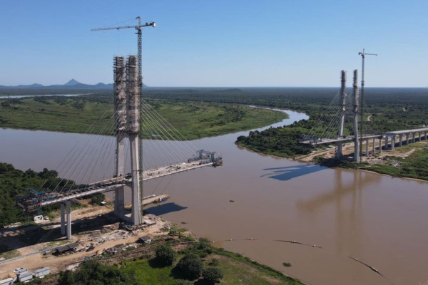 Obras da Ponte da Bioceânica podem terminar em setembro